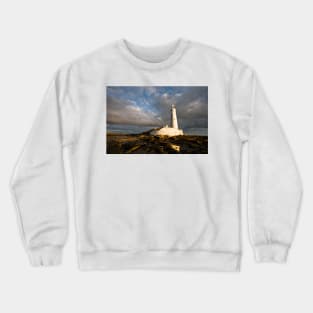 St Mary's Island reflected (2) Crewneck Sweatshirt